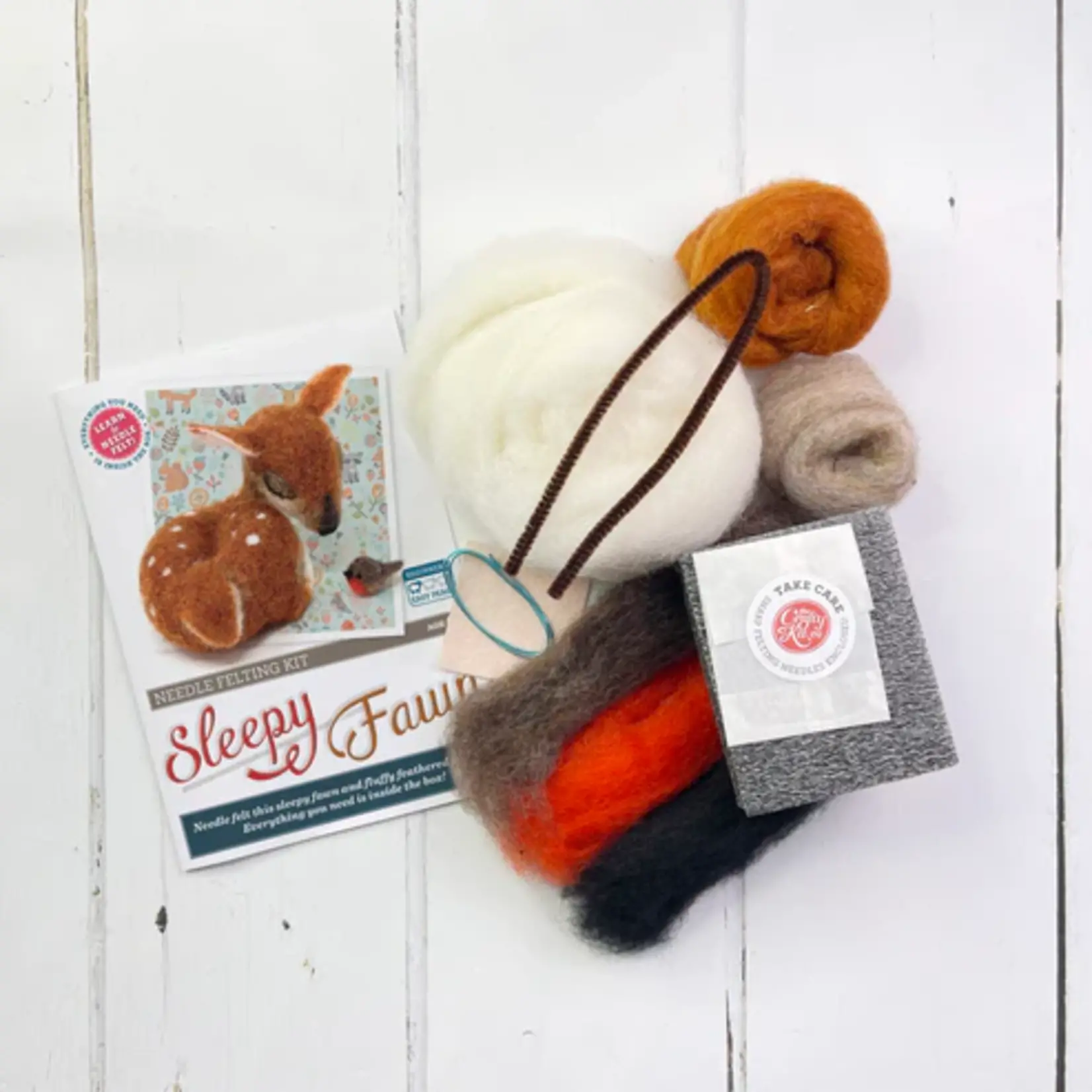 Needle Felting Kit - Sleepy Fawn
