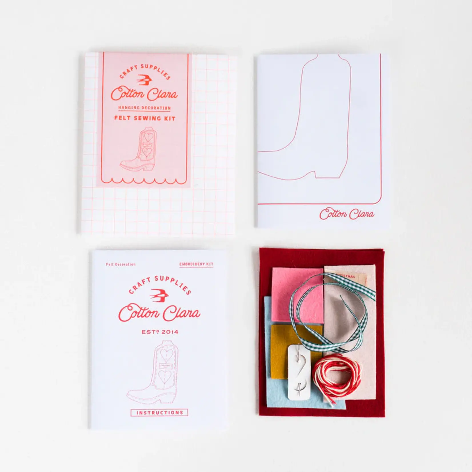 Felt Sewing Kit - Cowboy Boot