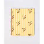 Rough Draft Large Notebook - Floral Stripe