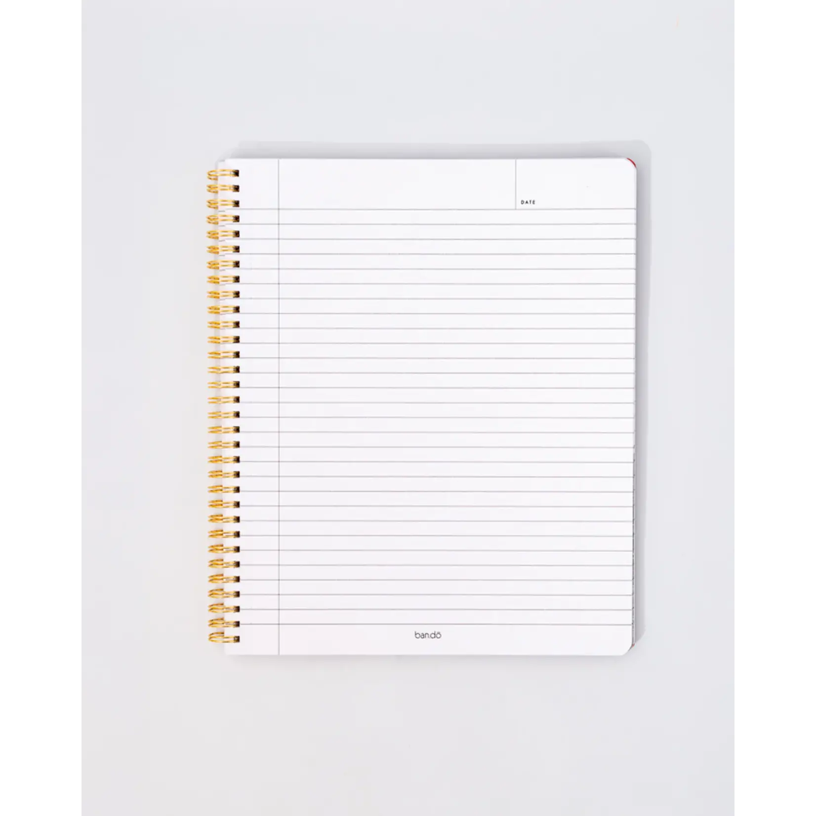 Rough Draft Large Notebook - Floral Stripe