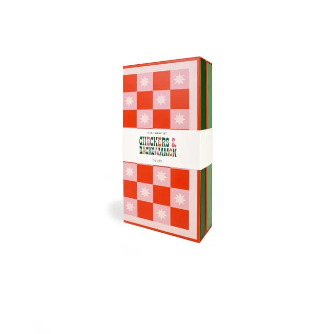 2 In 1 Checkers & Backgammon Board