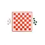 2 In 1 Checkers & Backgammon Board