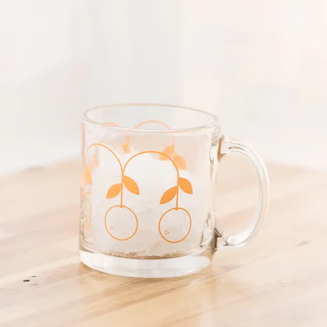 Tiny Deer Studio Glass Mug - Oranges