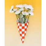 Wall Vase - Checker Bag