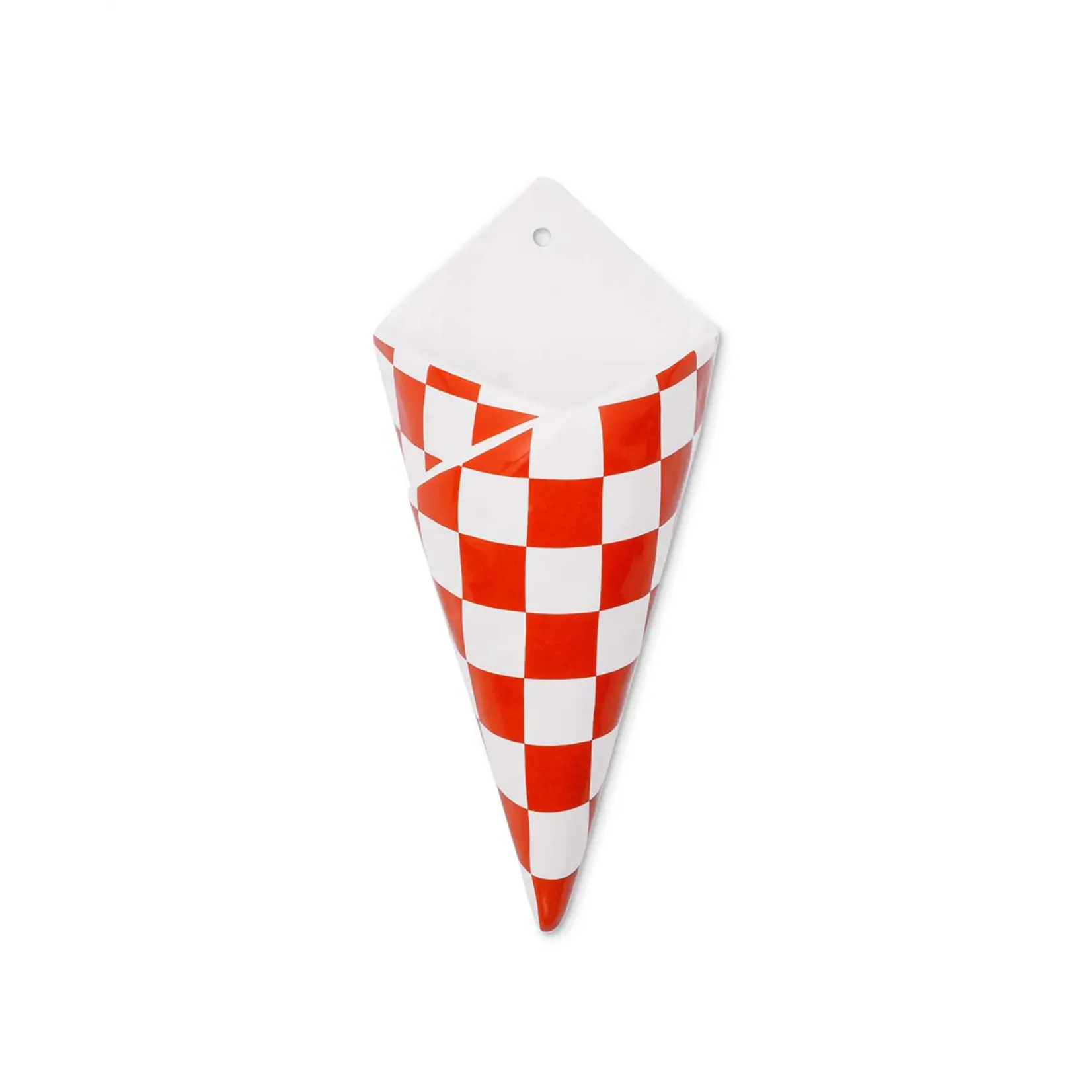 Wall Vase - Checker Bag