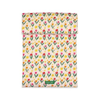 Go-Go Laptop Sleeve - Tulips On Ivory