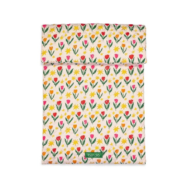 Go-Go Laptop Sleeve - Tulips On Ivory