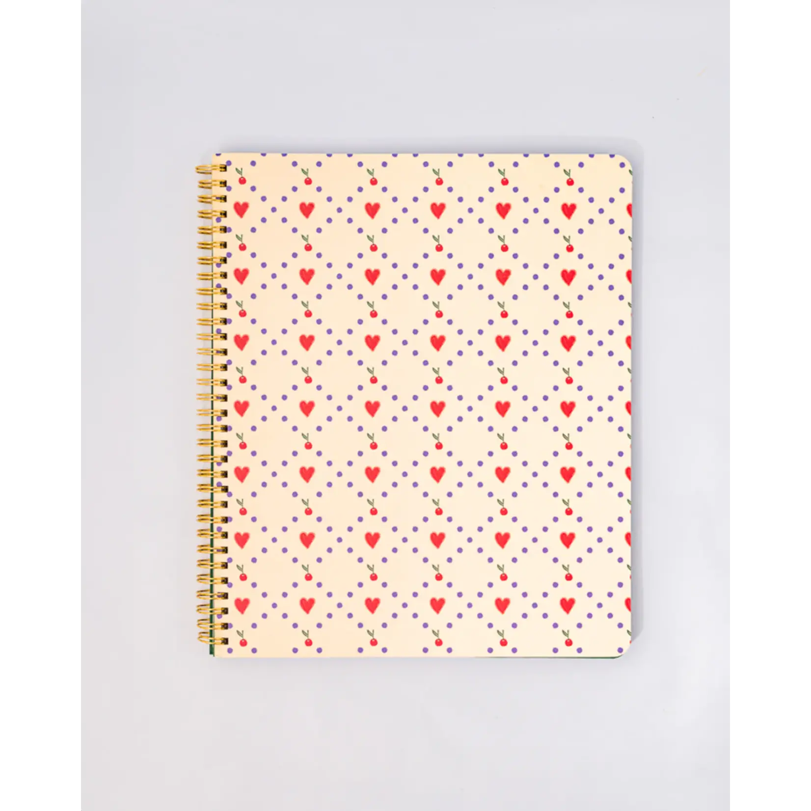Rough Draft Large Notebook - Cherry Hearts