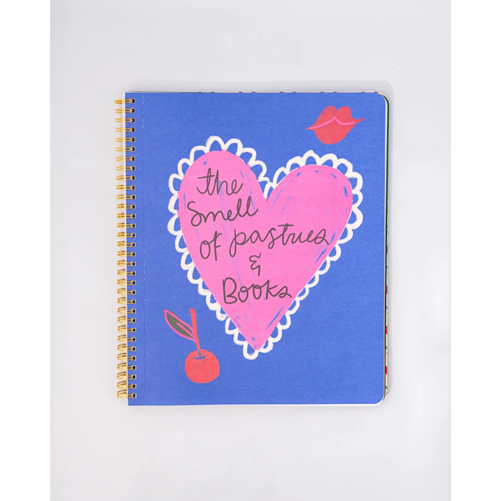 Rough Draft Large Notebook - Cherry Hearts