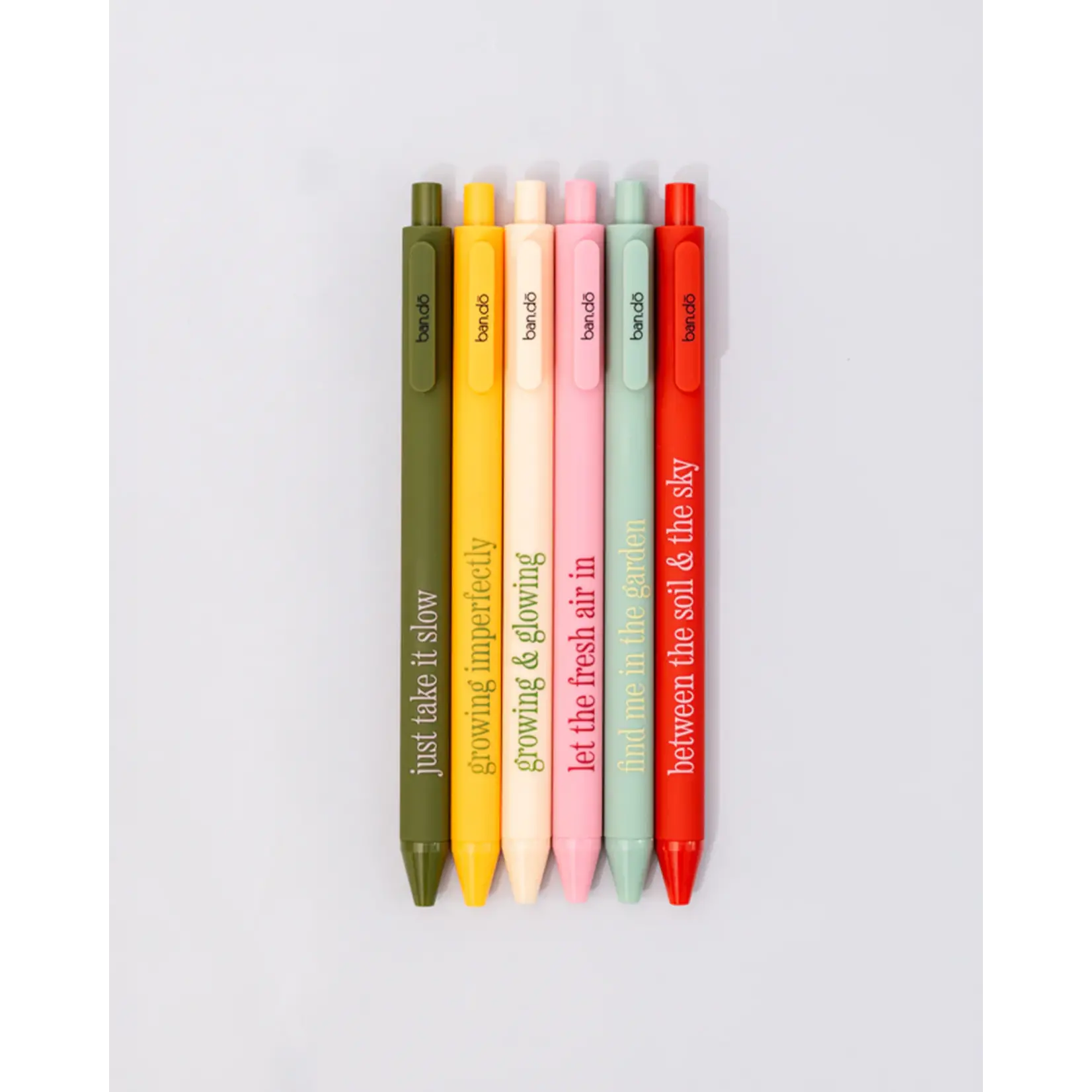 Write On Gel Pen Set - Garden Sayings