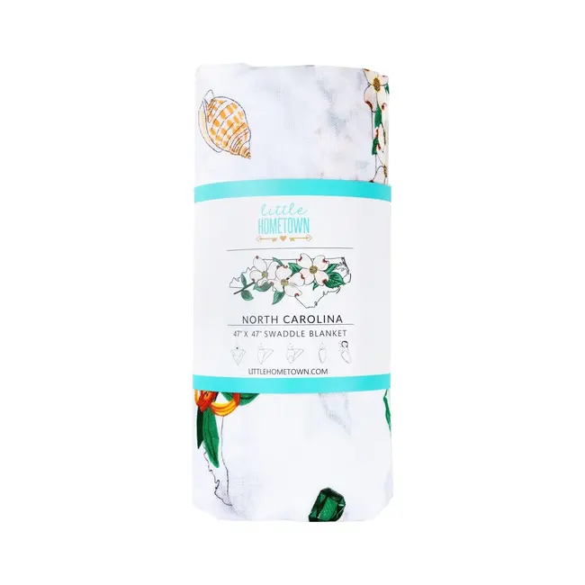 NC Baby Muslin Swaddle - Floral