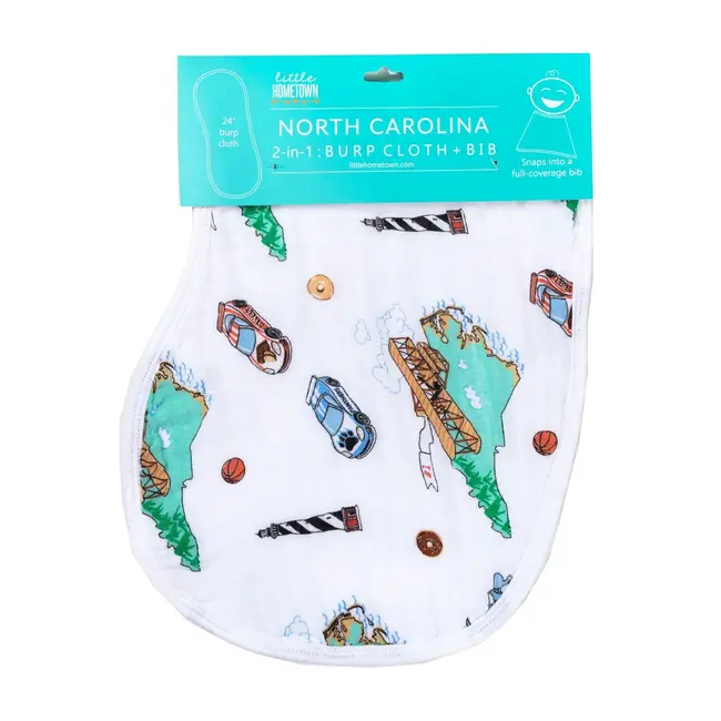 NC Baby Burp Cloth & Bib - Unisex