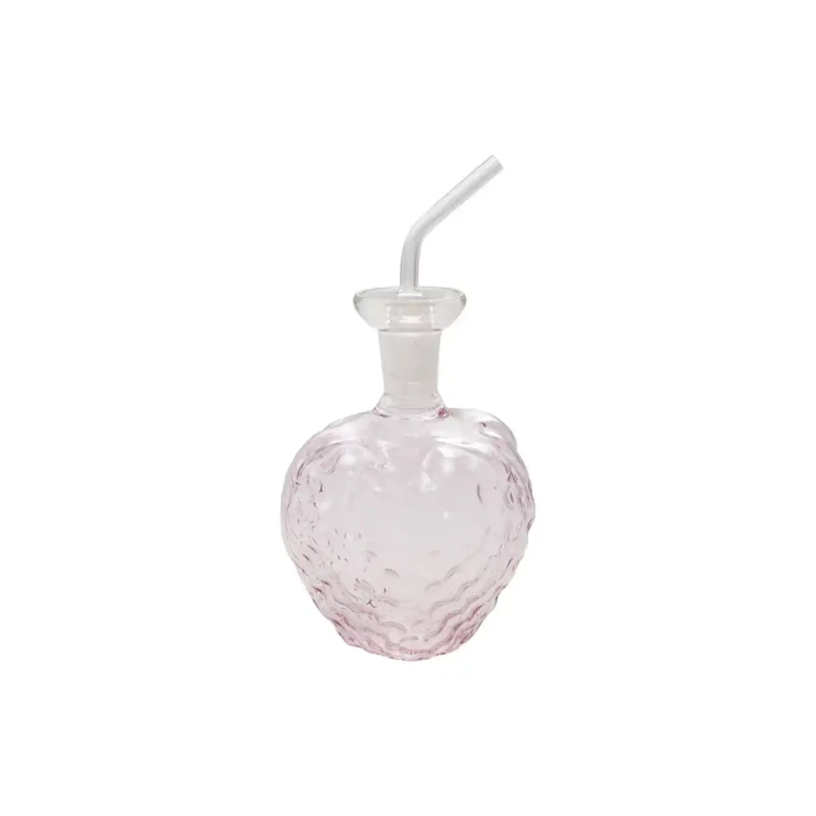 Glass Strawberry Shaped Cruet w/Stopper - 12oz