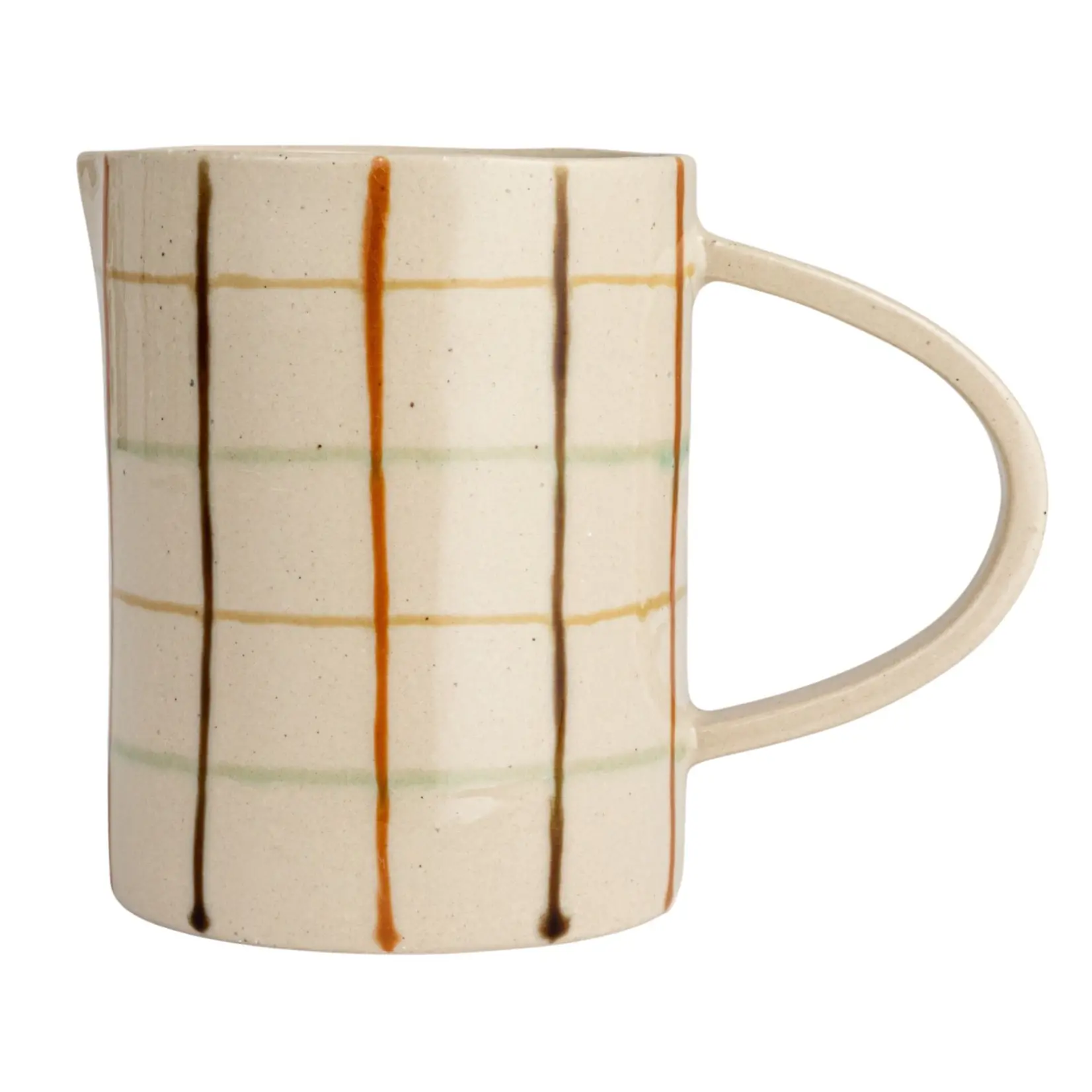 Hand-Painted Stoneware Pitcher - 32oz