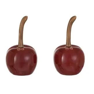 Stoneware Cherry Salt & Pepper Shaker Set