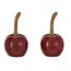 Stoneware Cherry Salt & Pepper Shaker Set