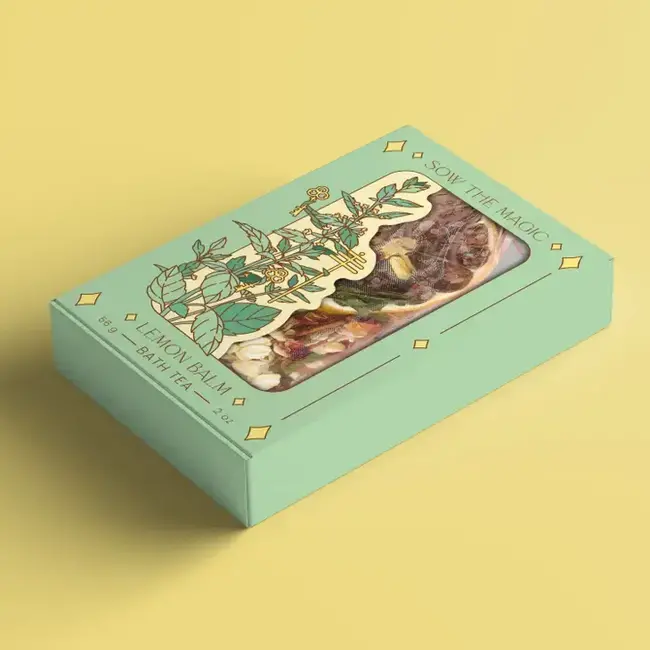 Sow the Magic Tarot Botanical Bath Tea Box - Lemon Balm
