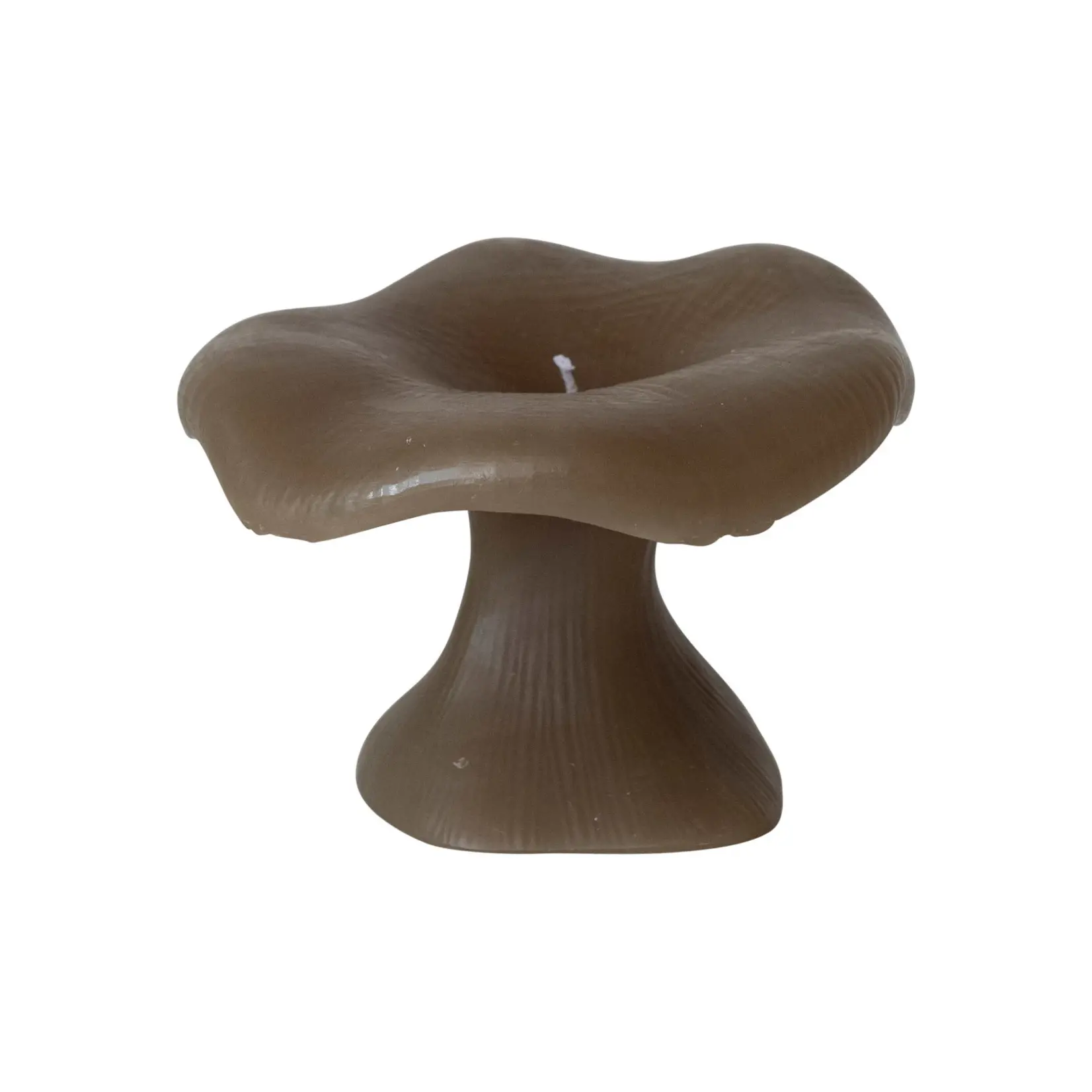 Mushroom Candle Unscented - Olive