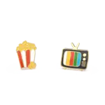 Yellow Owl Post Earrings - Movie Night