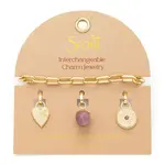 Interchangeable Charm Bracelet - Tourmaline