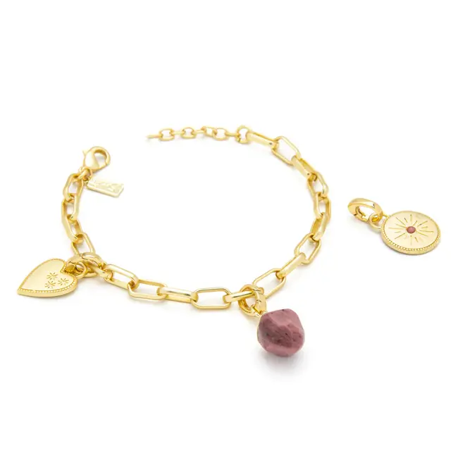 Interchangeable Charm Bracelet - Tourmaline
