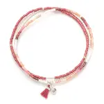 Chromacolor Miyuki BraceletTrio - Blush Multi/Silver