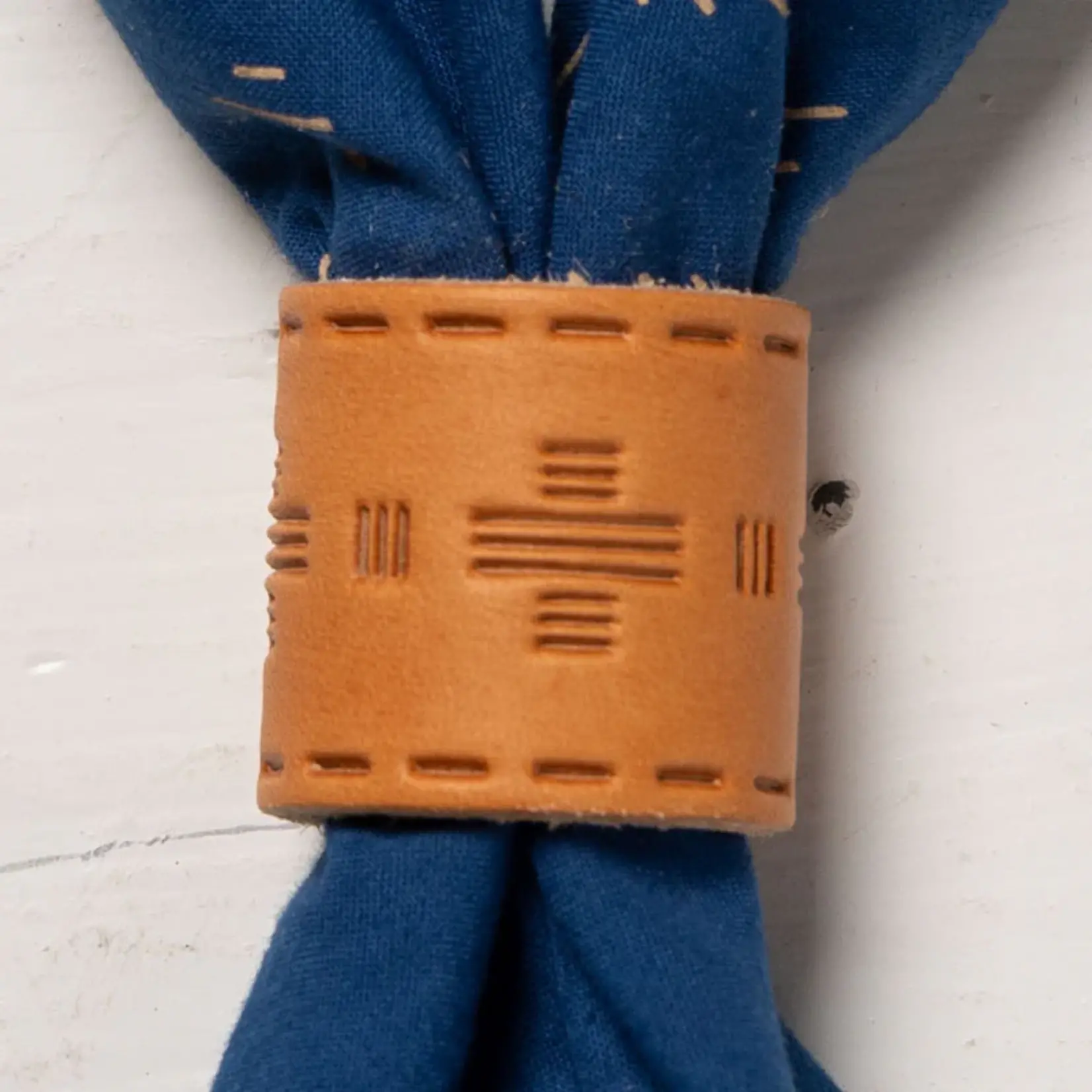 Bandana Slide - Leather Tooled