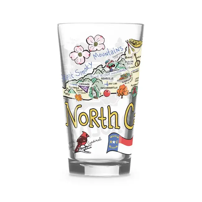 North Carolina Glass 16oz