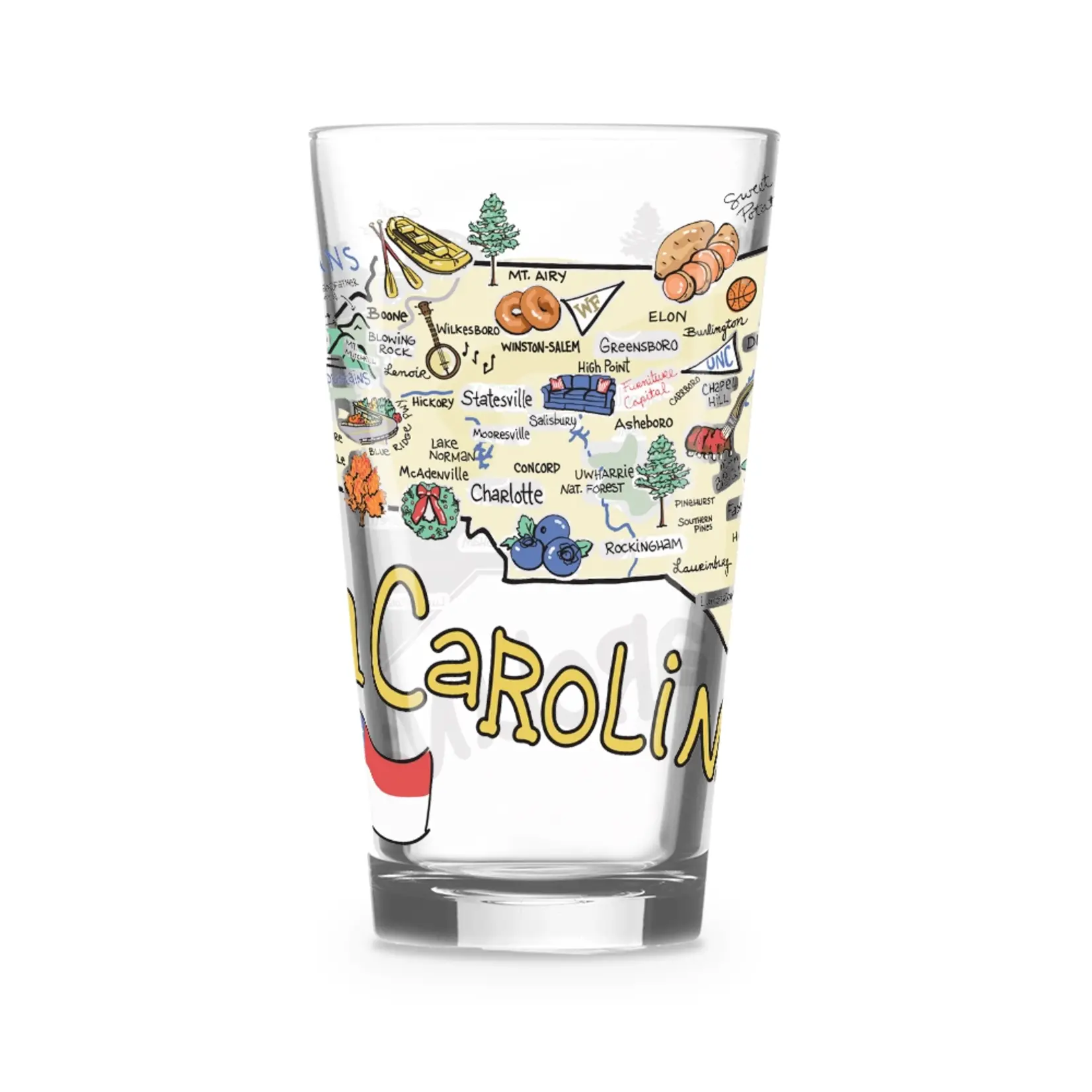 North Carolina Glass 16oz