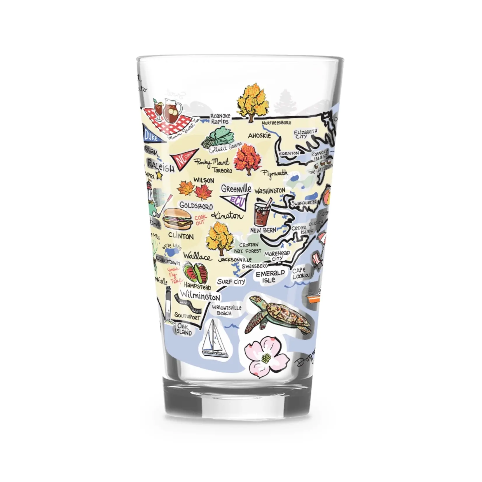 North Carolina Glass 16oz