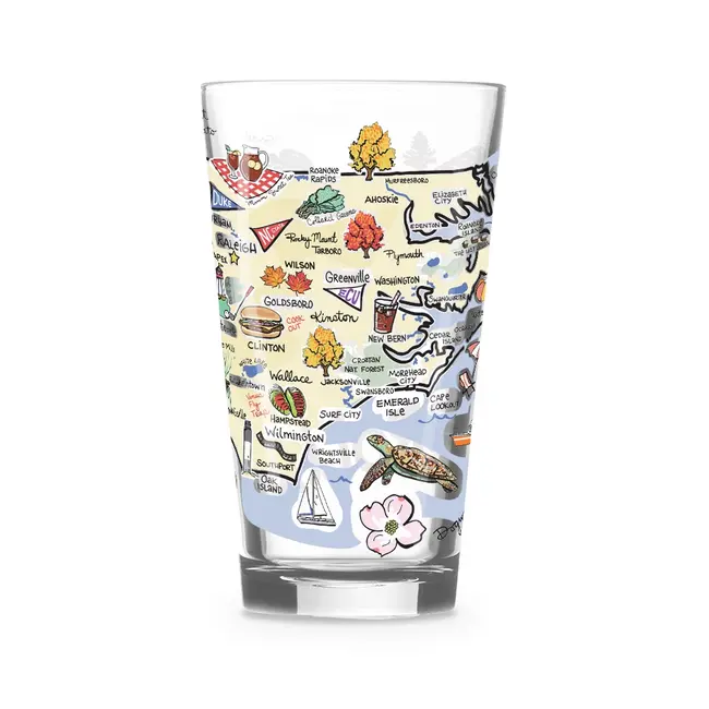 North Carolina Glass 16oz