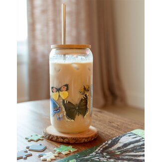 Glass Can - Butterfly