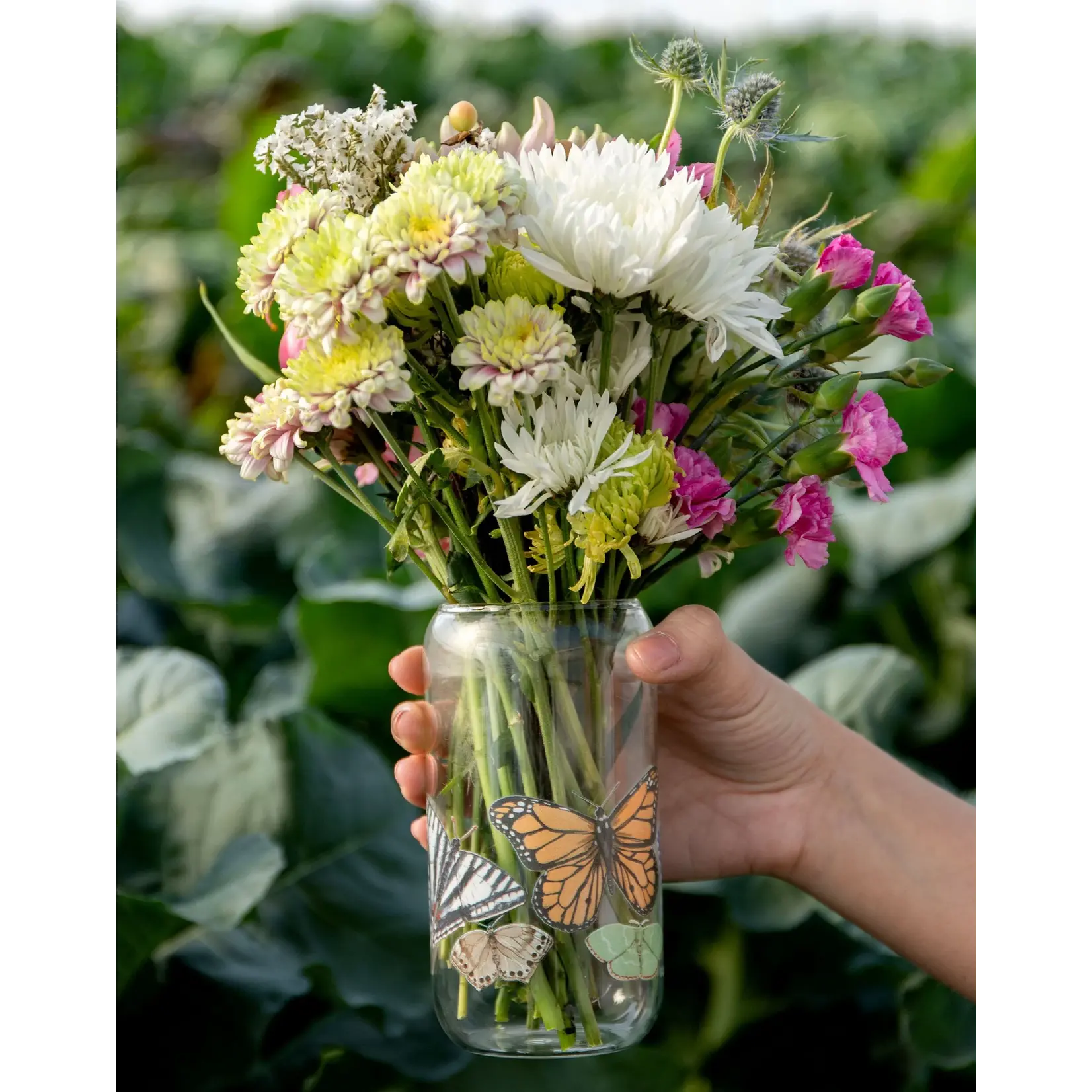 Glass Can - Butterfly
