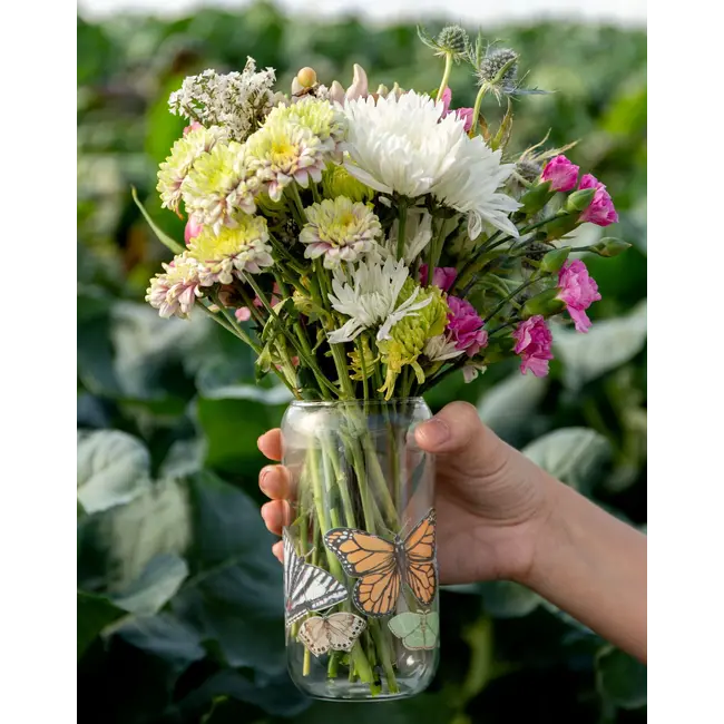 Glass Can - Butterfly