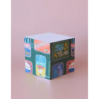 Sticky Note Cube - Tinned Fish