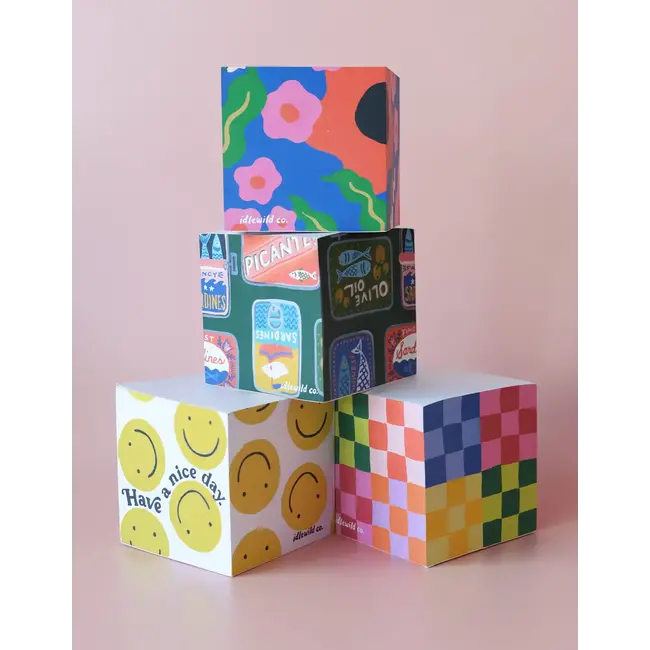 Sticky Note Cube - Tinned Fish