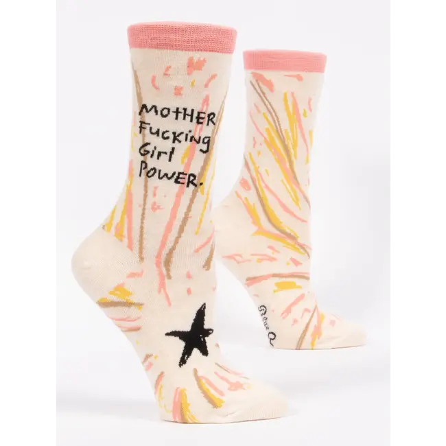 Blue Q Womens Socks - Mother Fucking Girl Power