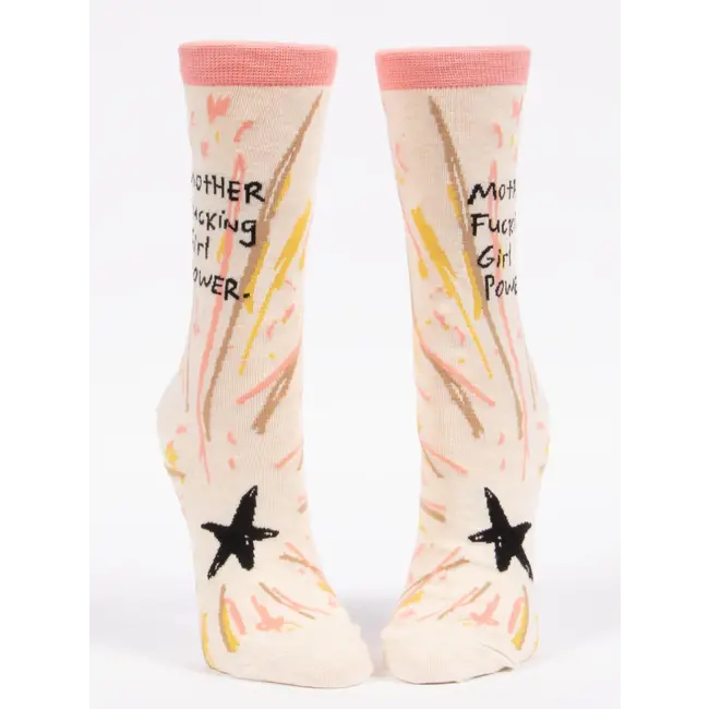 Blue Q Womens Socks - Mother Fucking Girl Power