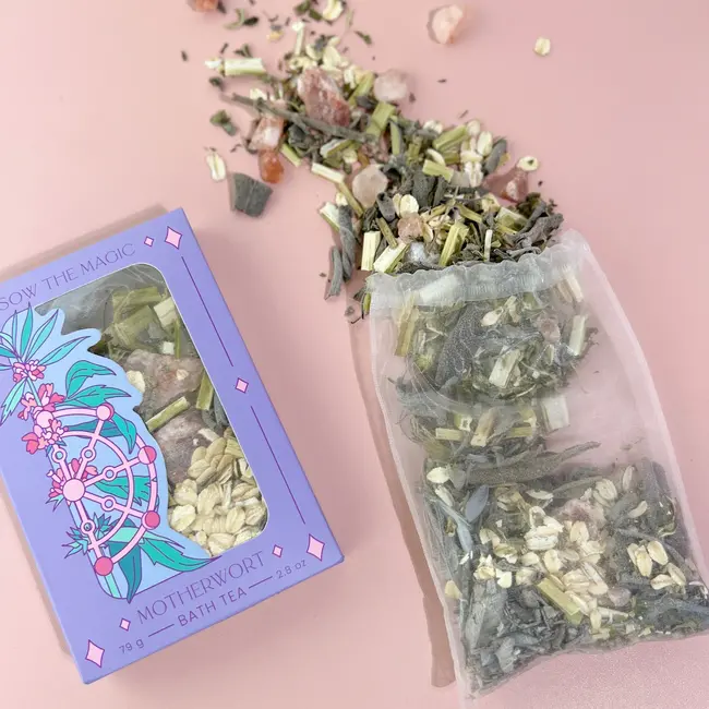 Sow the Magic Tarot Botanical Bath Tea Box - Motherwort
