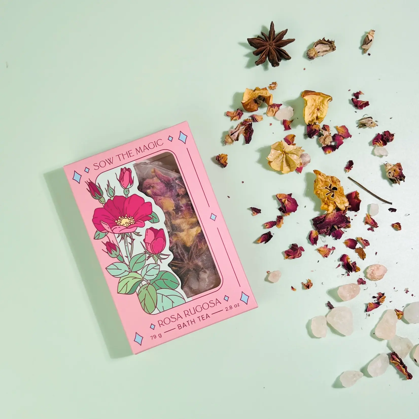 Tarot Botanical Bath Tea Box - Rosa Rugosa