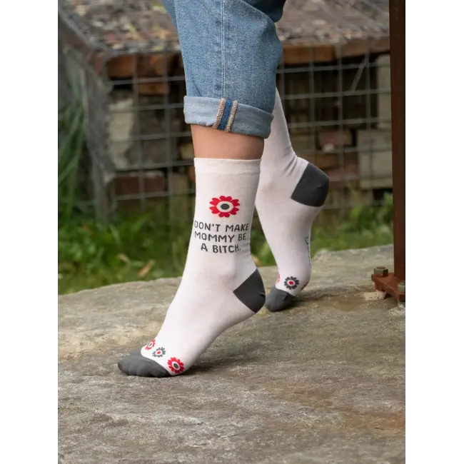 Blue Q Womens Socks - Don't Make Mommy Be a Bitch