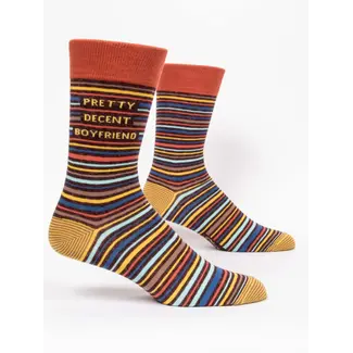 Blue Q Mens Socks - Pretty Decent Boyfriend