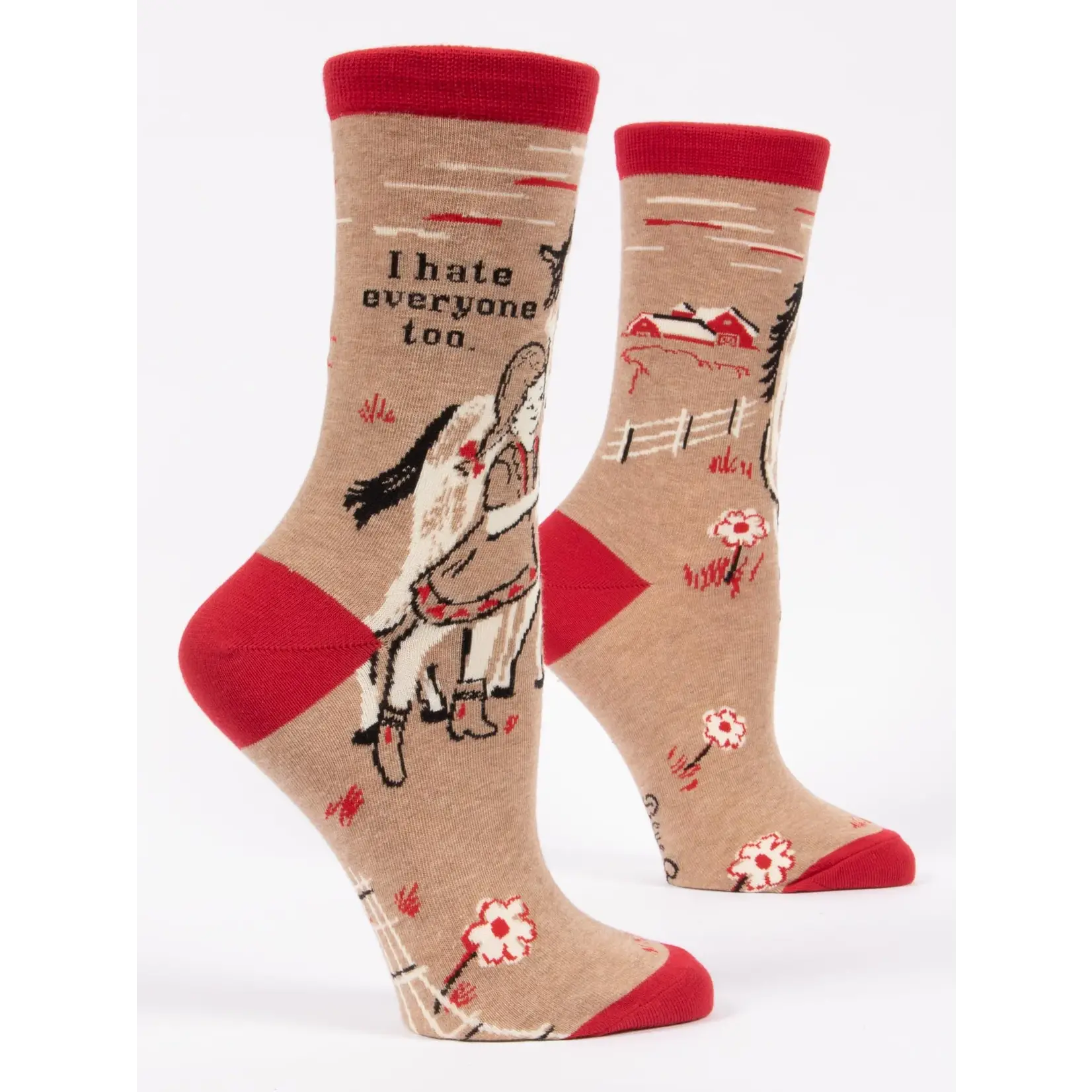 Blue Q Womens Socks - I Hate Everyone
