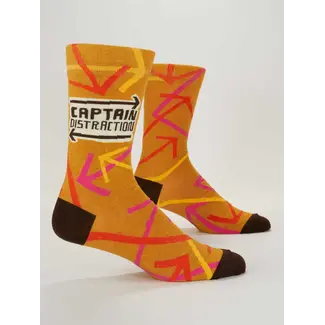 Blue Q Mens Socks - Captain Distraction