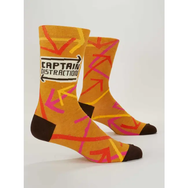 Blue Q Mens Socks - Captain Distraction