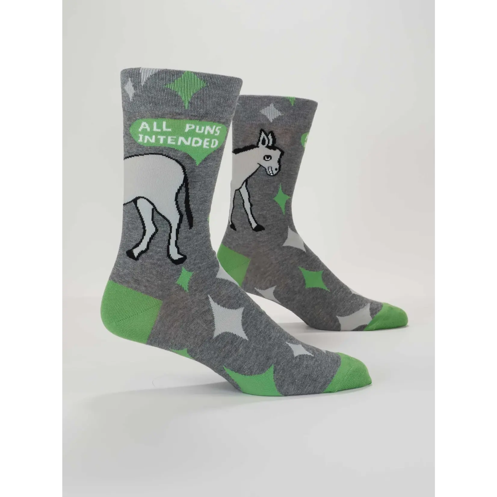 Blue Q Mens Socks - All Puns Intended