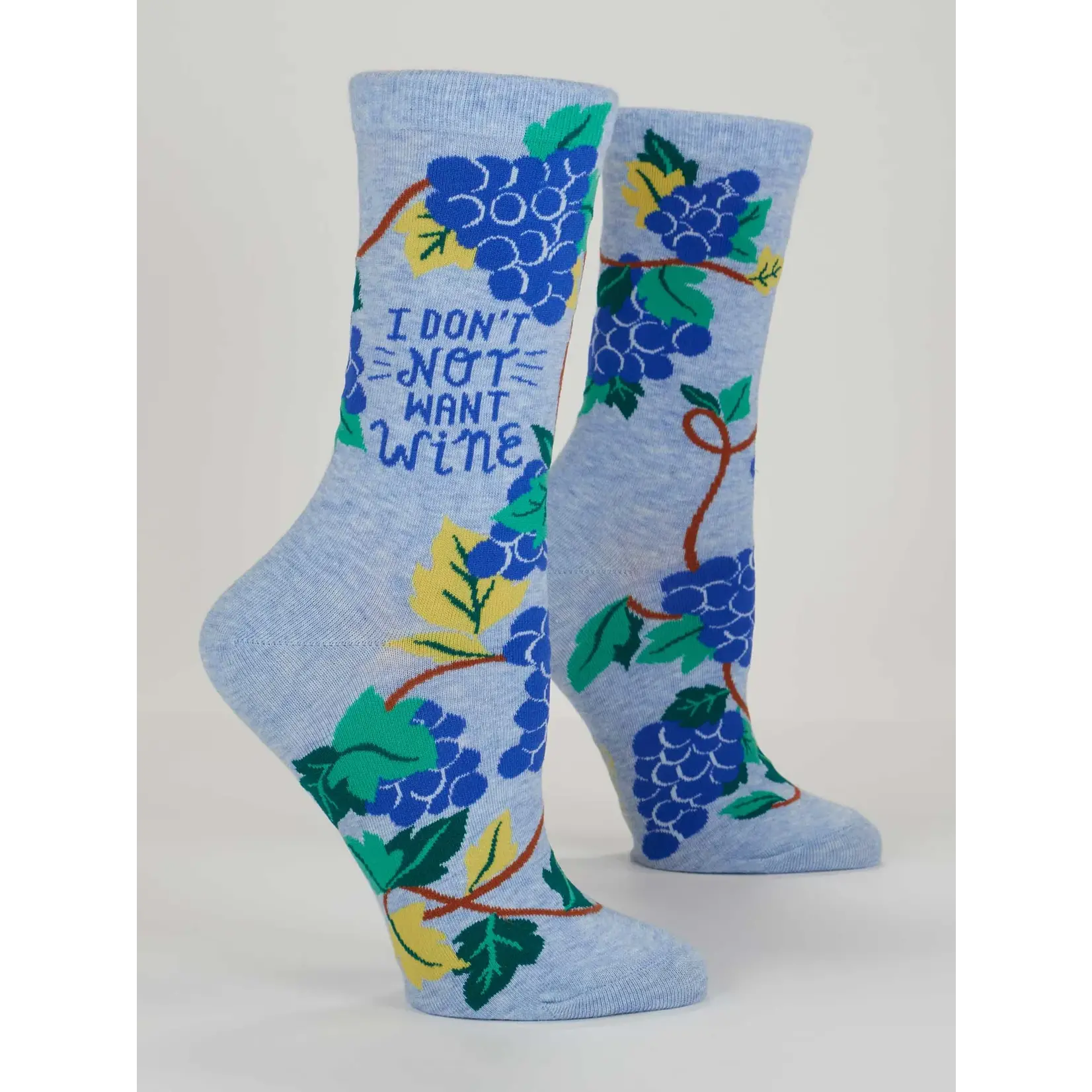 Blue Q Womens Socks - Don't Not Want Wine