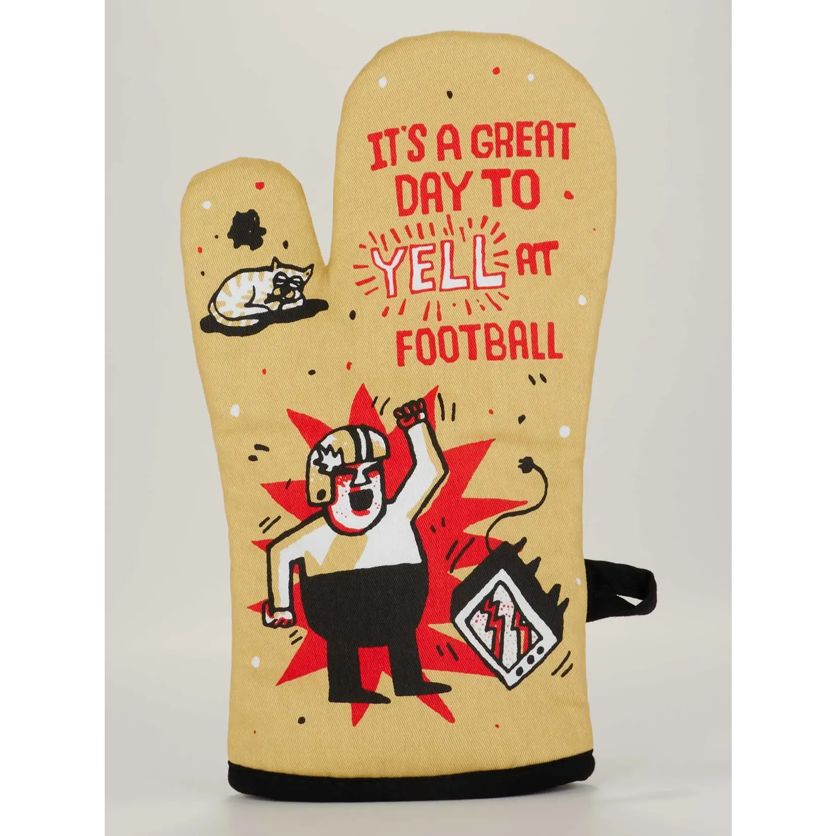 Blue Q Oven Mitt - Yell at Football