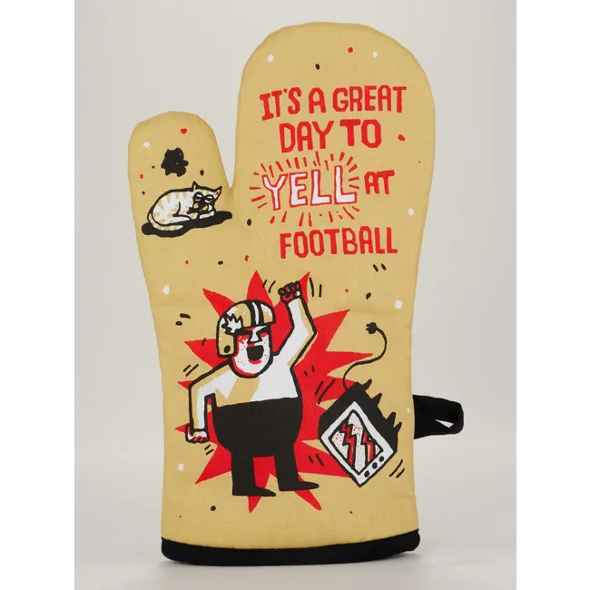 Blue Q Oven Mitt - Yell at Football