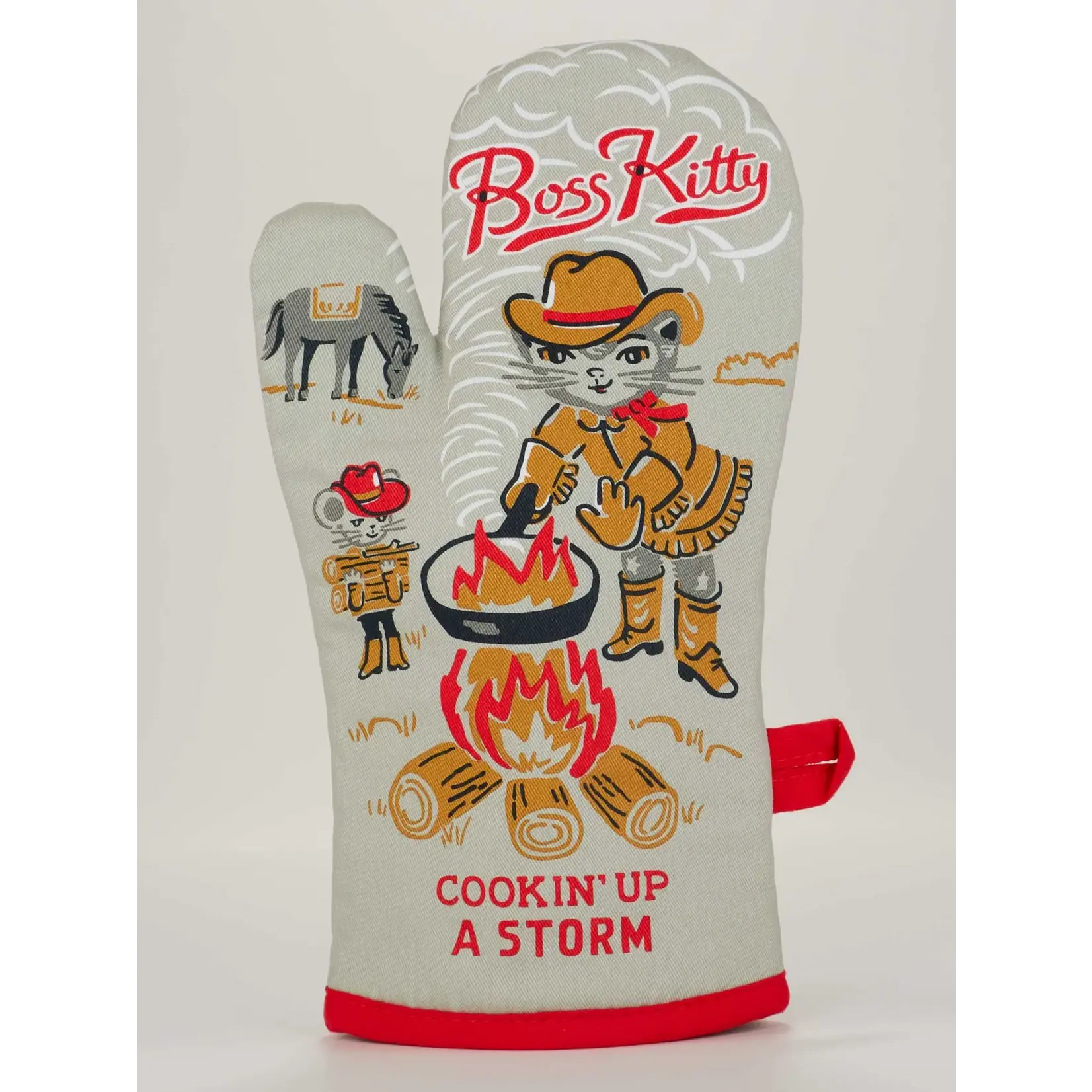 Blue Q Oven Mitt - Boss Kitty